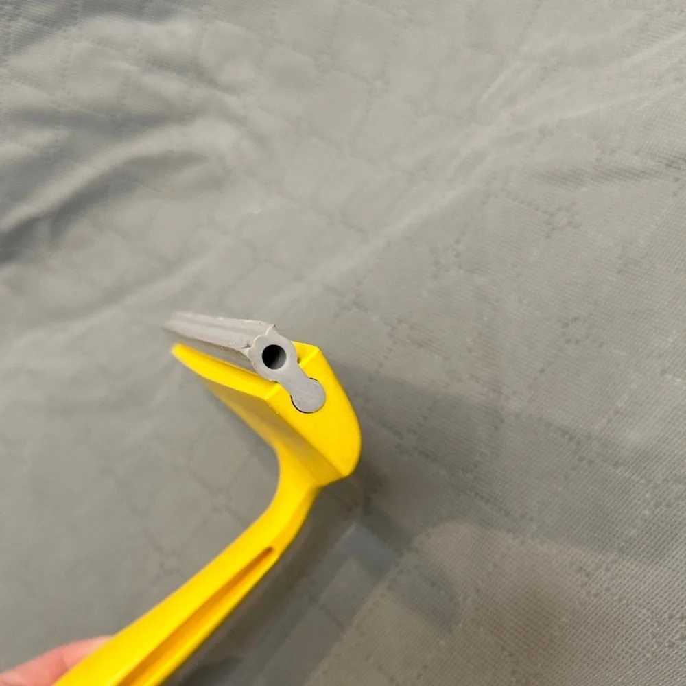 Yellow Squeegee Pet Hair Removal Quick Easy Sweeping Hand Held Squeegee